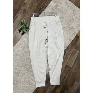 Calia by Carrie Underwood Medium Cream High Waisted Jogger Athleisure Sweatpants